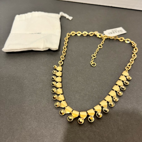 J. Crew Jewelry - J Crew Gold & Topaz stone statement necklace NWT